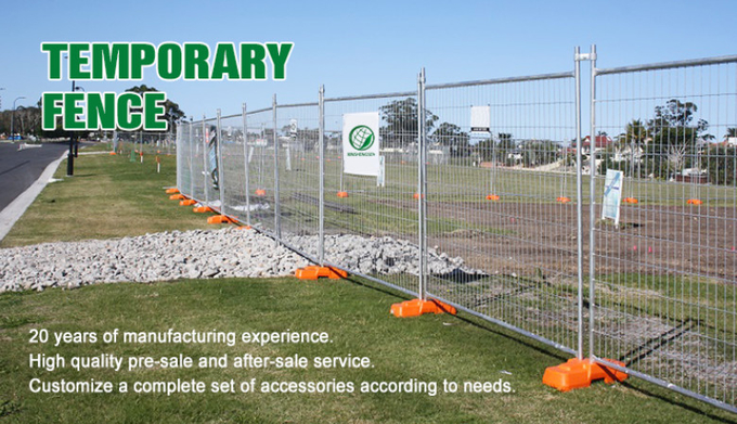 Welded Temporary Fence Powder Coating with ISO9001 2015 Certification