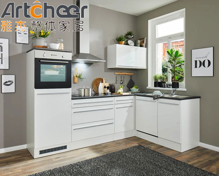 Kitchen Furniture Half Bullnose Countertop Edging Complete Set of Modern Design Cabinets