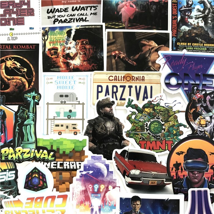 Classic Anime Mixed PVC Sticker Printing Decoration Waterproof For Laptop / Luggage