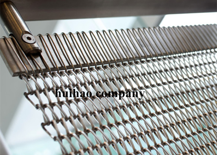 Balanced Sprial Weave Metal Curtain Drapery / Chain Link Drapery