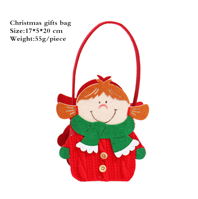 Print Logo Printed Felt Beach Bag Nonwoven Bag Christmas Gifts for Kids