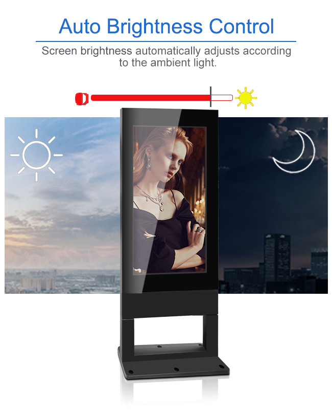 Outdoor Lcd Advertising Display HD LCD Totem 32" 43" 49" 55" 65" 75" 85"