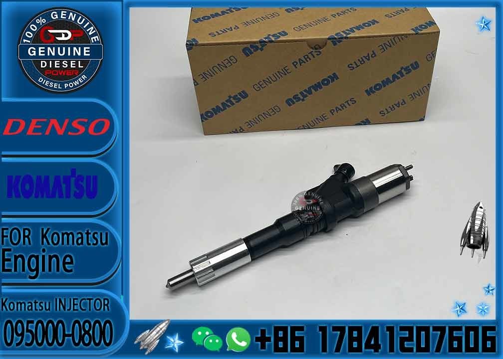 Diesel Fuel Engine Injection Injector Nozzle Common Rail Injector 095000-0800 095000-0801 6156-11-3100 For Komatsu Excav