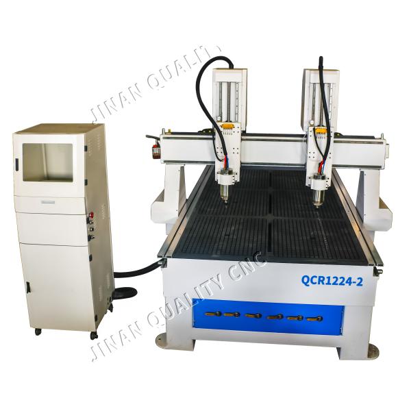 2 Spindles CNC Router Machine For Wood CNC Carving Machine Long Life