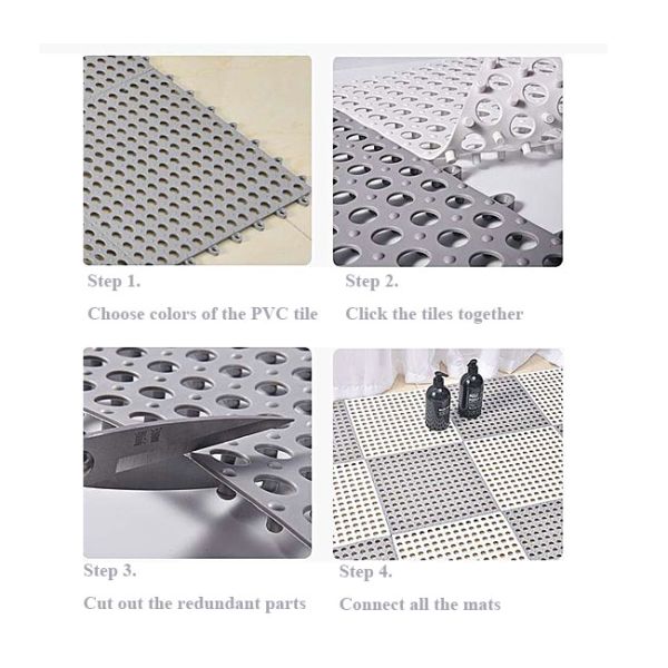 Washroom Toilet Swimming Pool Anti Slip Mats 300MM Under Pool Matting