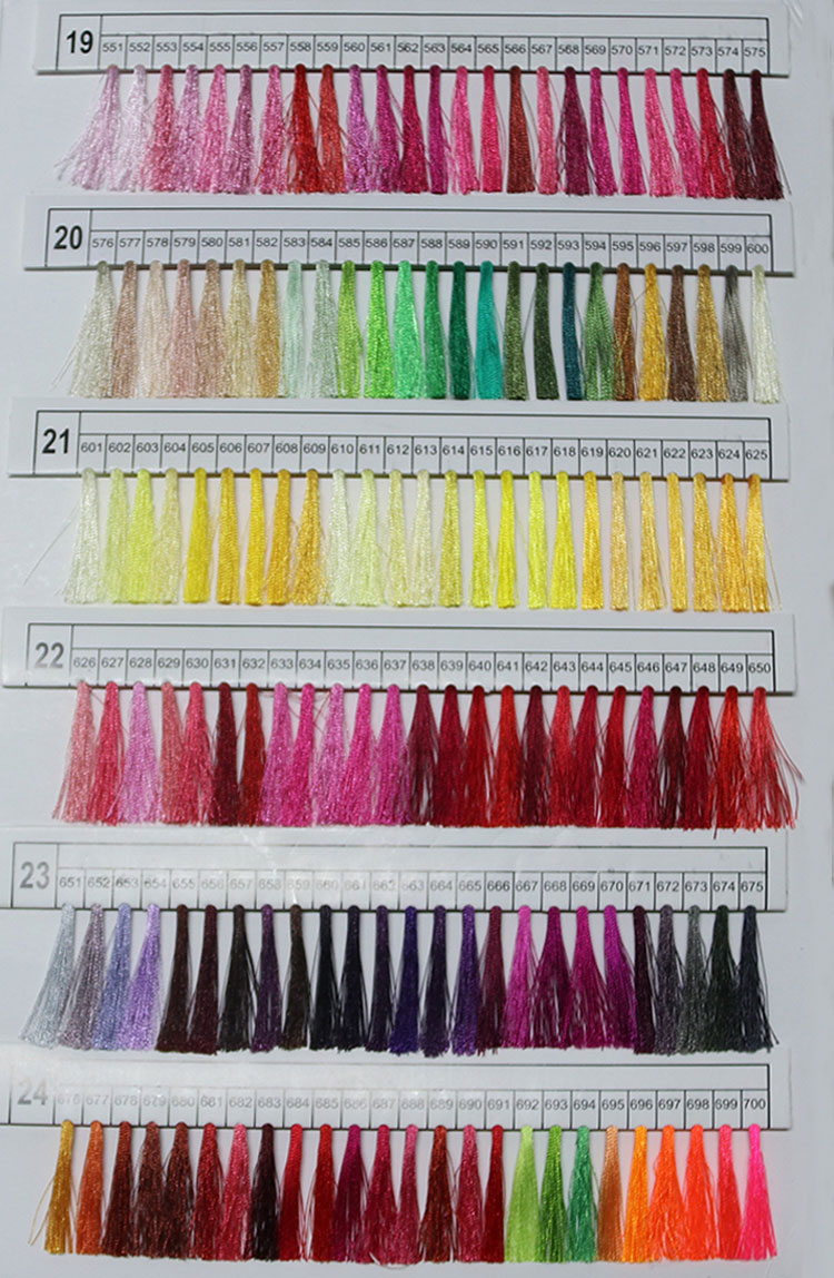 120D Viscose Rayon Embroidery Thread With UV Protection Abrasion Resistance