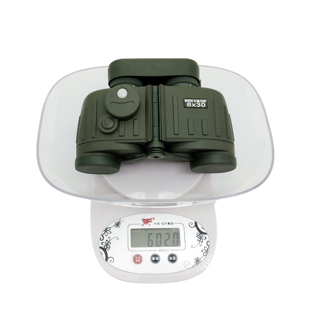 8×30 Marine Military Binoculars With Rangefinder Compass BAK4 Prism FMC Lens