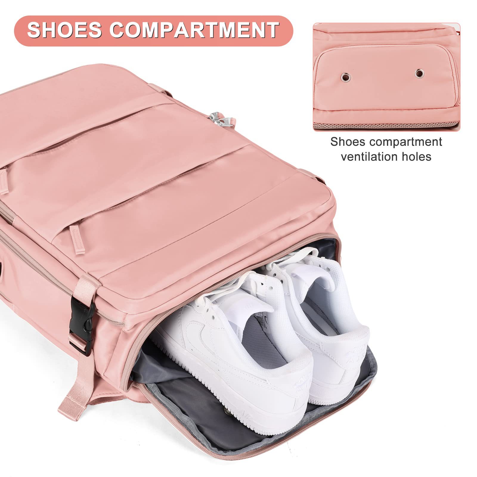 Anti Theft Multifunctional Carry On Travel Backpack , Sports Hiking Backpack Multi Color