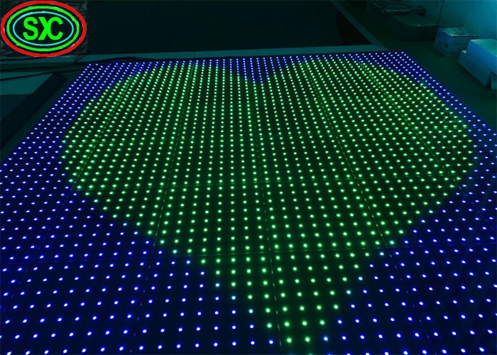 Indoor P8 Full Color LED Dance Floor 1000mmX500m Cabinet 3 Years Warranty