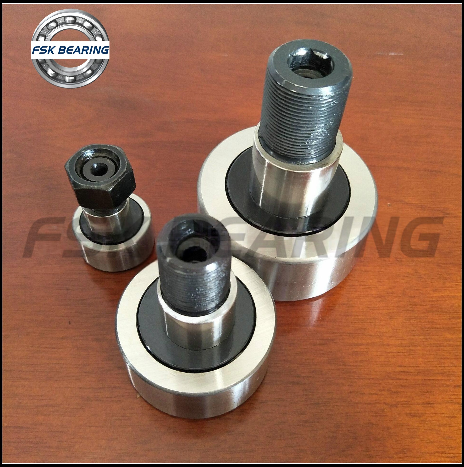 Thicked Steel CFE6R CFE6UUR CFE6BUUR CFE6BR Cam Follower Bearing With Eccentric Sleeve