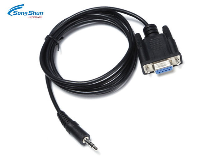 D-SUB 9Pin Male Plug Audio Cable Cord 3.5mm Male Assembly 40 Inch 1000mm