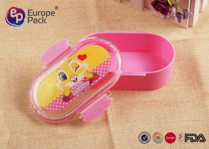 200ml 7OZ Kids Plastic Lunch Boxes Children Food Container Pantone Color
