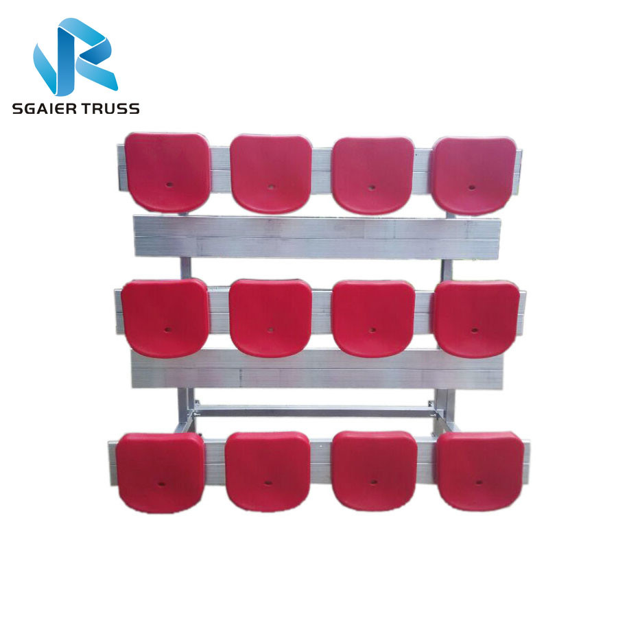 Solid Structure Steel / Aluminum Stadium Bleachers Strong Quick Installation