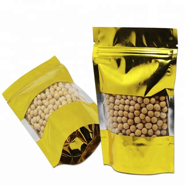 moisture proof Aluminum Foil laminated hang hole top plastic zip bag