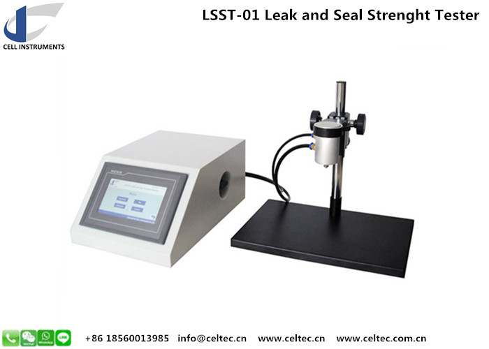 PACKAGE BURST AND CREEP TESTER POUCH SEAL STRENGTH TESTER PRESSURE DECAY METHOD TEST STANDARD ASTM F1140 ASTM F2054
