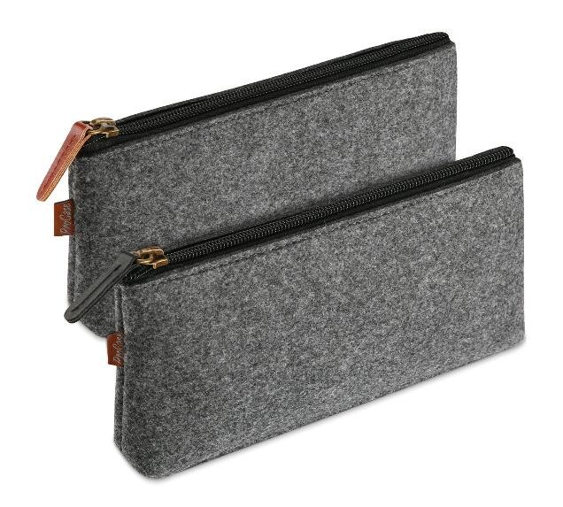 Funky Big Zipper Pencil Bag Case Childrens Premium Cloth Pencil Pouch