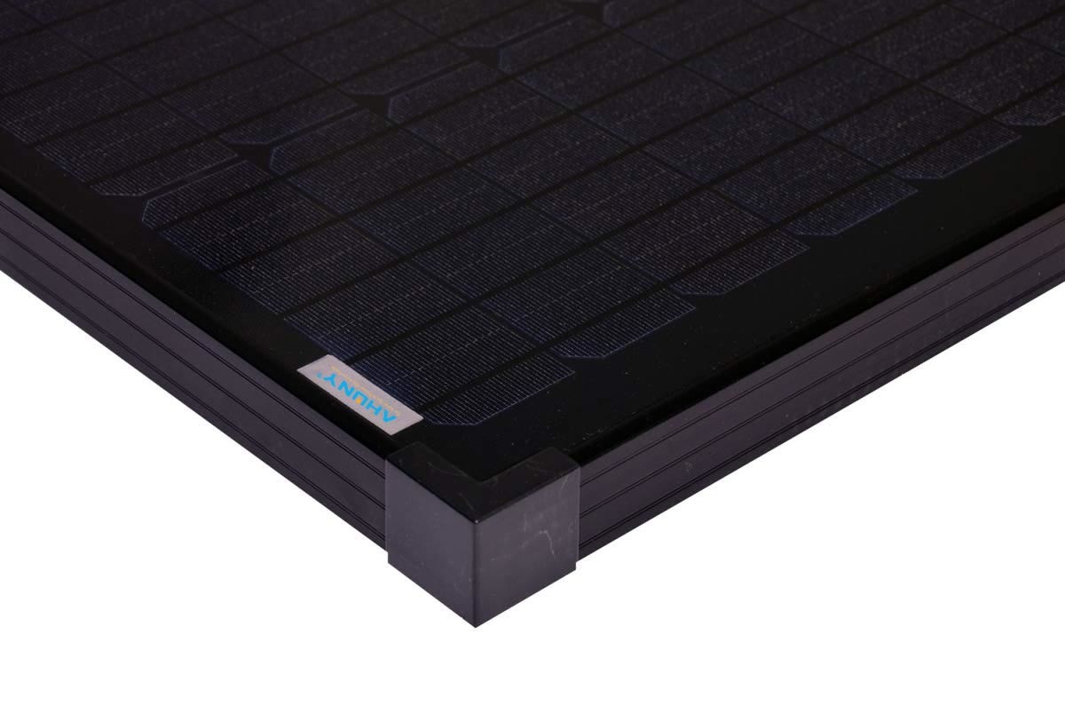Monocrystalline 100 Watt Solar Panel Complete Black For Camper Boat Rimorchi Camper Marine