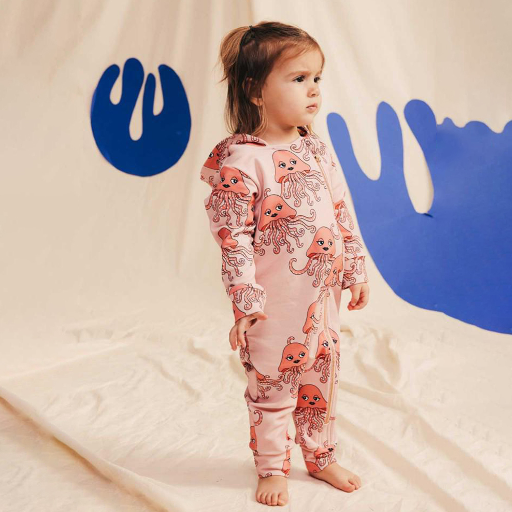 Toddler Jumpsuits Clothes custom print organic bamboo cotton newborn hooded romper