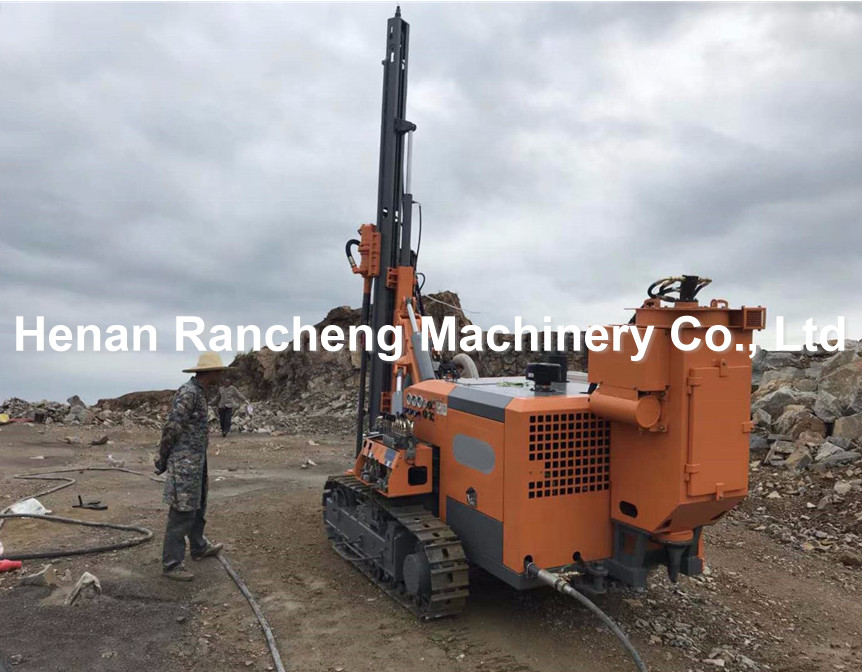 Hydraulic Crawler DTH Down The Hole Drilling Rig 68HP Diesel Engine 20m Drill Depth