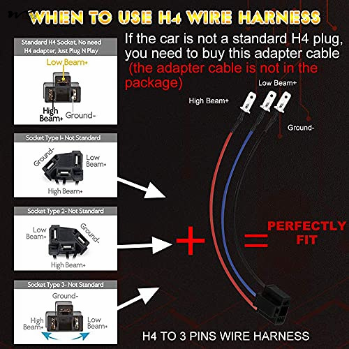 High/Low Beam LED Headlights with Halo Angel Eyes DRL Turn Signal Light 5x7/7x6 Chips
