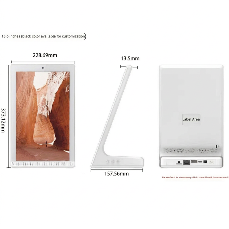 10.1″ / 15.6″ L-Shape Touch Screen Digital Signage with Full HD Resolution and Face Recognition Camera