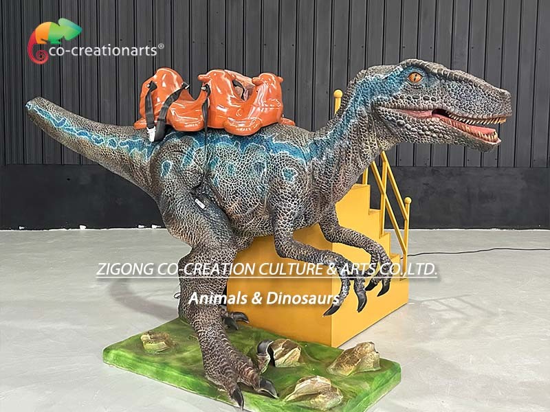 6M Animatronic Dinosaur Ride Velociraptor