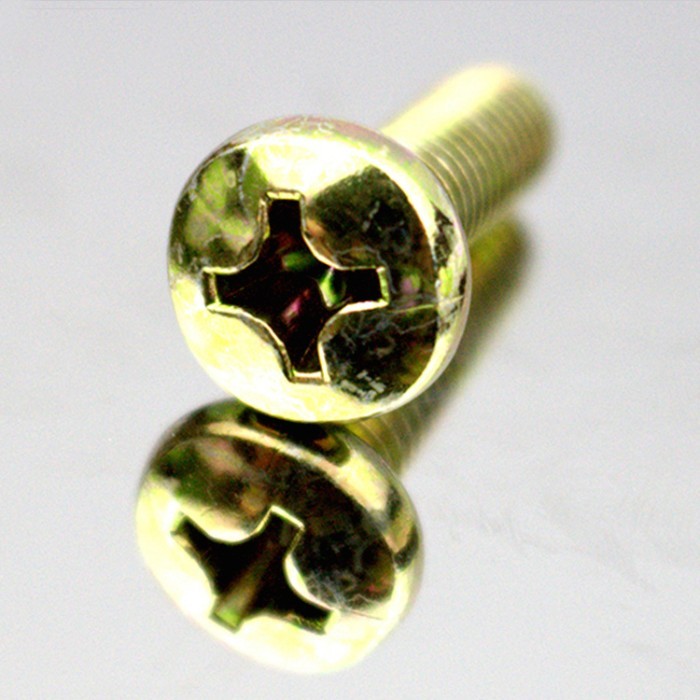 OEM Cross Grooved Screw Yellow Zine Screws