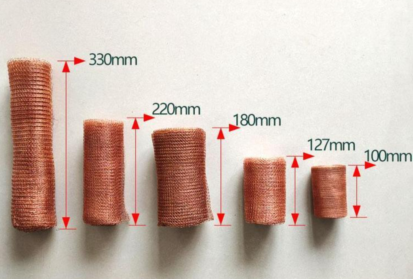 100% Pure Copper Mesh Knitted Metal Wire Mesh For Pest Control ODM Available