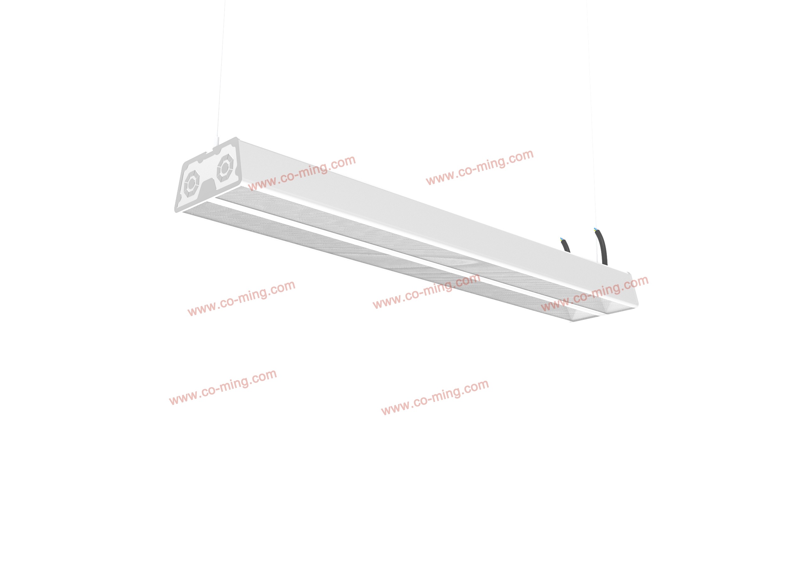 6500K Suspended 20w X 2 LED Linear Lighting 6000lm ROHS