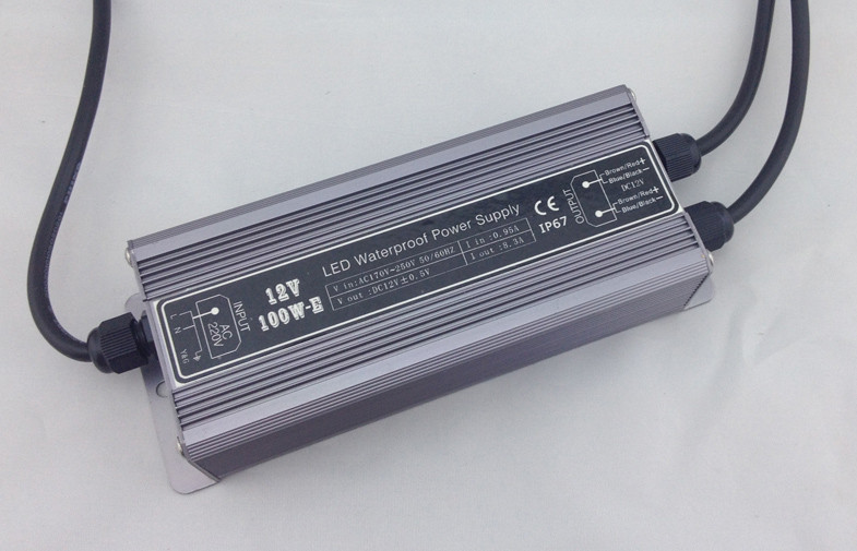 Outdoor Ac To Dc Constant Voltage LED Power Supply 12V 100W Environmentally Friendly