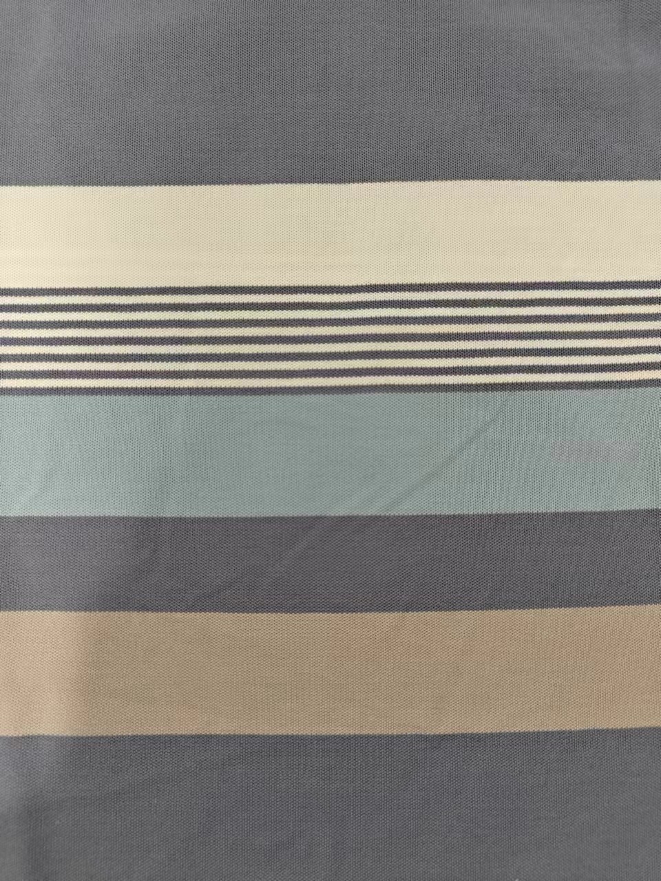 Easy To Care For Healthy And Breathable And Sweat-Absorbent Striped Knit Fabric For Polo Shirt