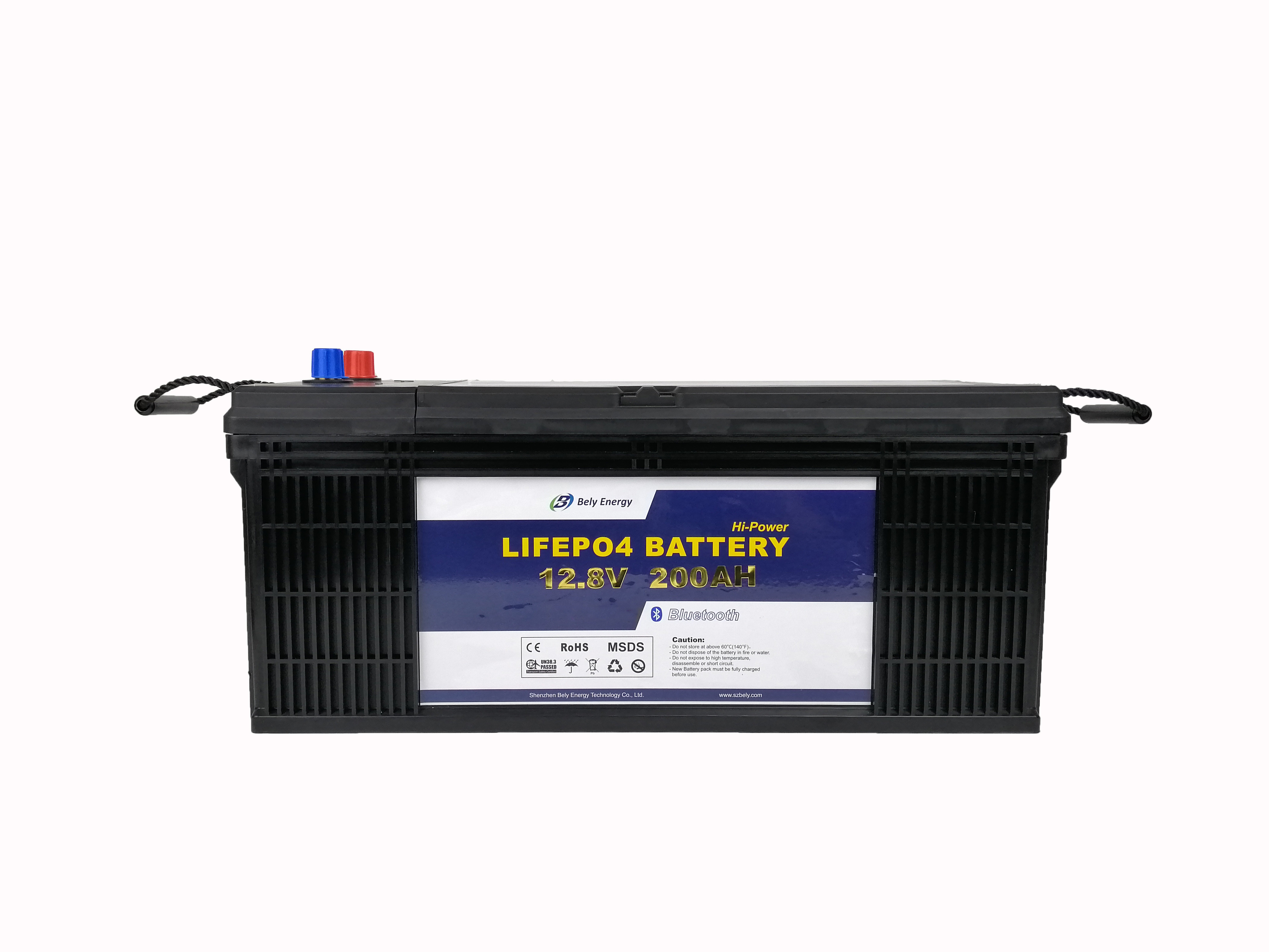 Bely 12V 300Ah Rechargeable LiFePo4 Battery Lithium Ion Battery For Automotive