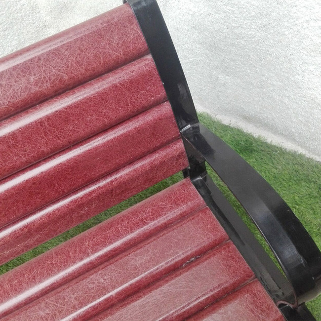 Street Garden Park 1500mm WPC Wood Cast Iron Bench