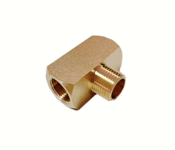 1/4NPT Male * 1/4NP Male * 1/4NPT Female Brass T Fitting