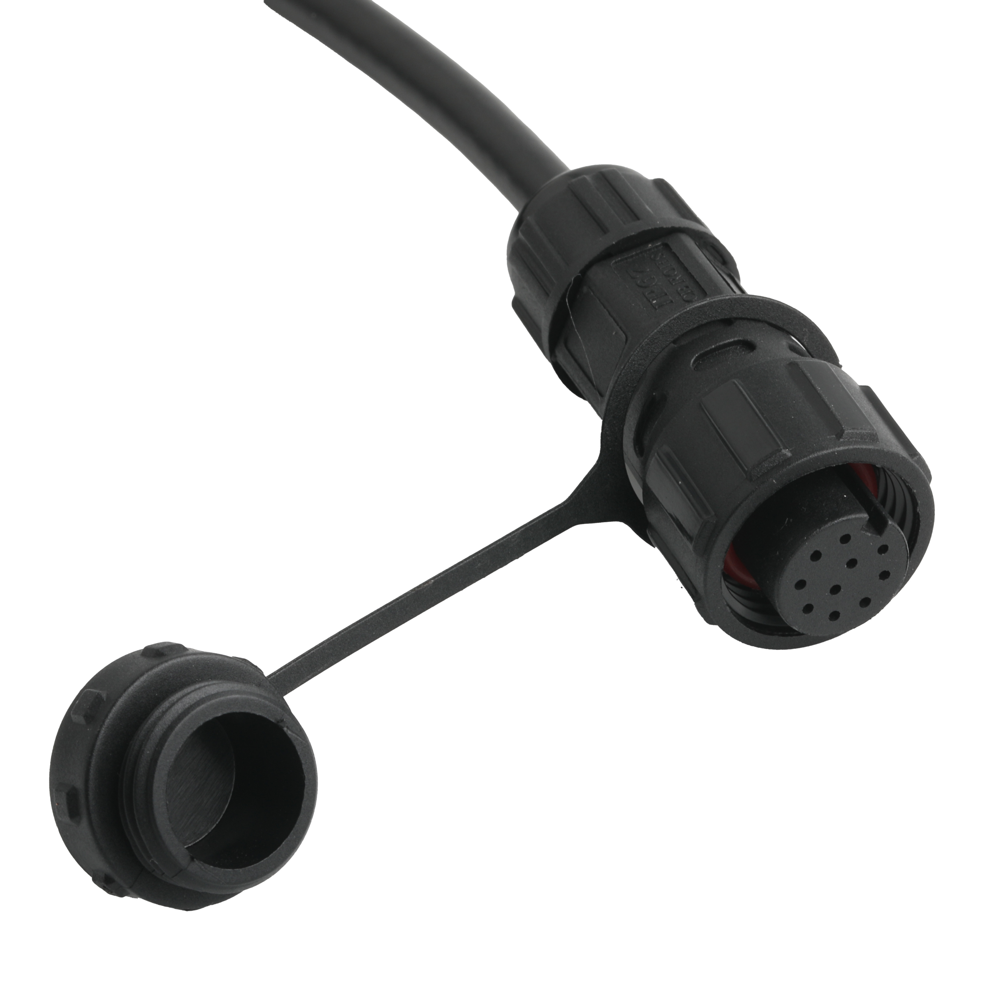 UL2464 24AWGX5C Waterproof Wire M16 Female To Pitch SH1.0 9P Circular Connector Cable