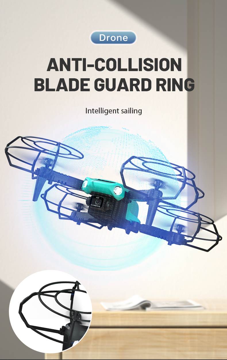 50M Dual Camera Battery Powered Drones WIFI FPV RC Drone For Beginner
