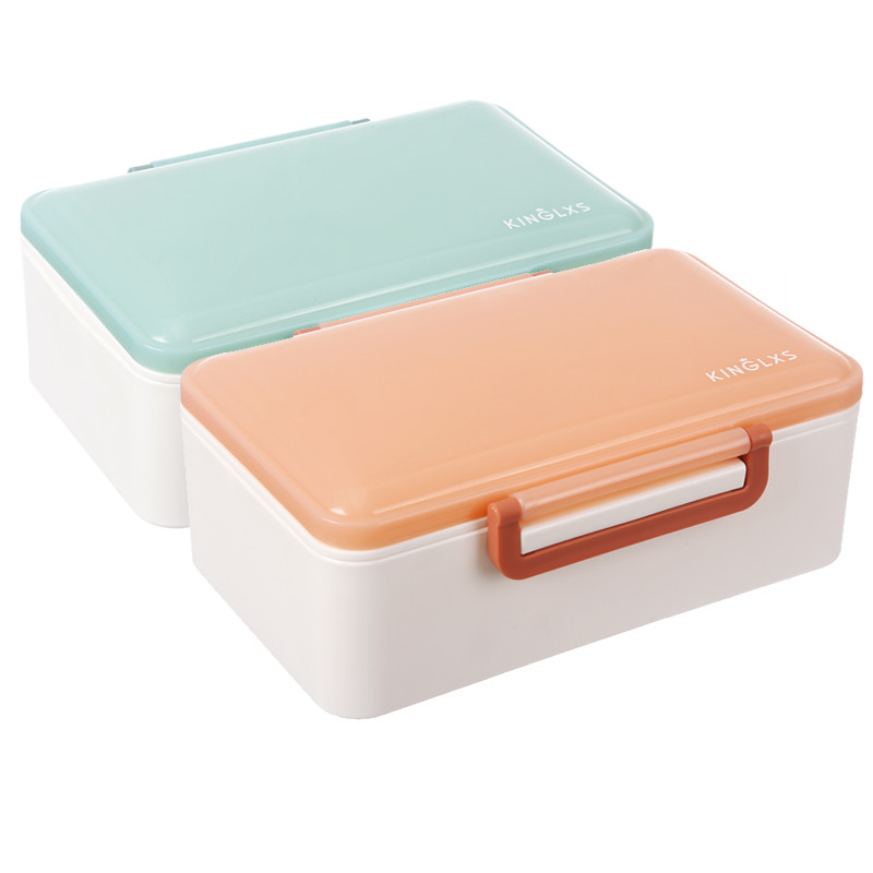 Microwave Heated Single Lunch Box For Office Workers Students