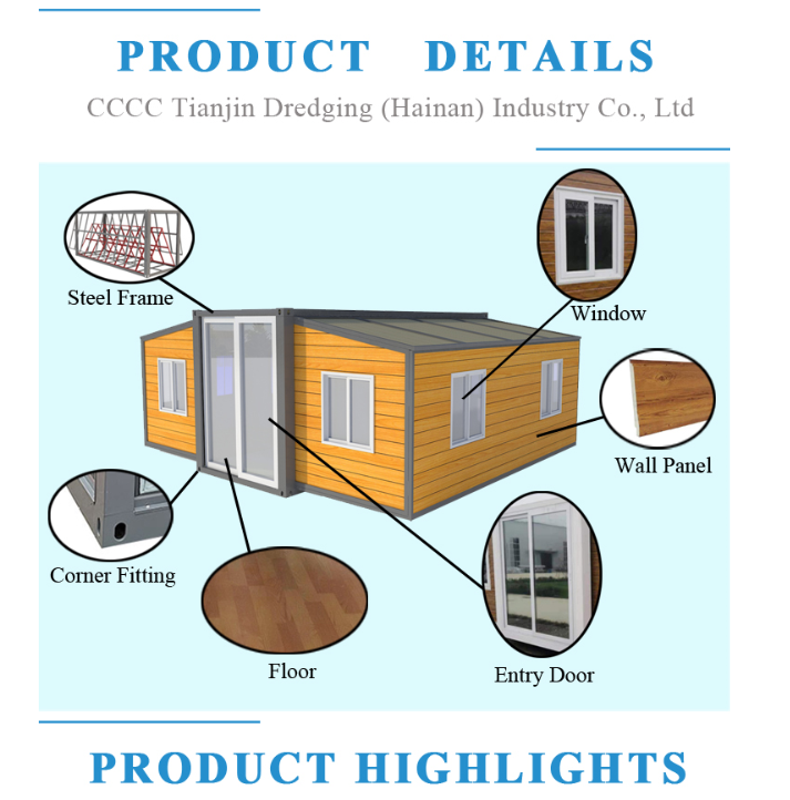 Light Steel Expandable Container House Modular Modern Design Style