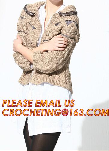 Women white Fashion Loose Cashmere Cable Knit Pullover Sweater, Women Cable Knit