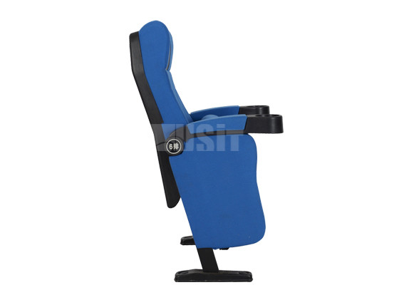 Custom Blue Color Commercial Theater Seating Embroidery Logo Easy Maintenance