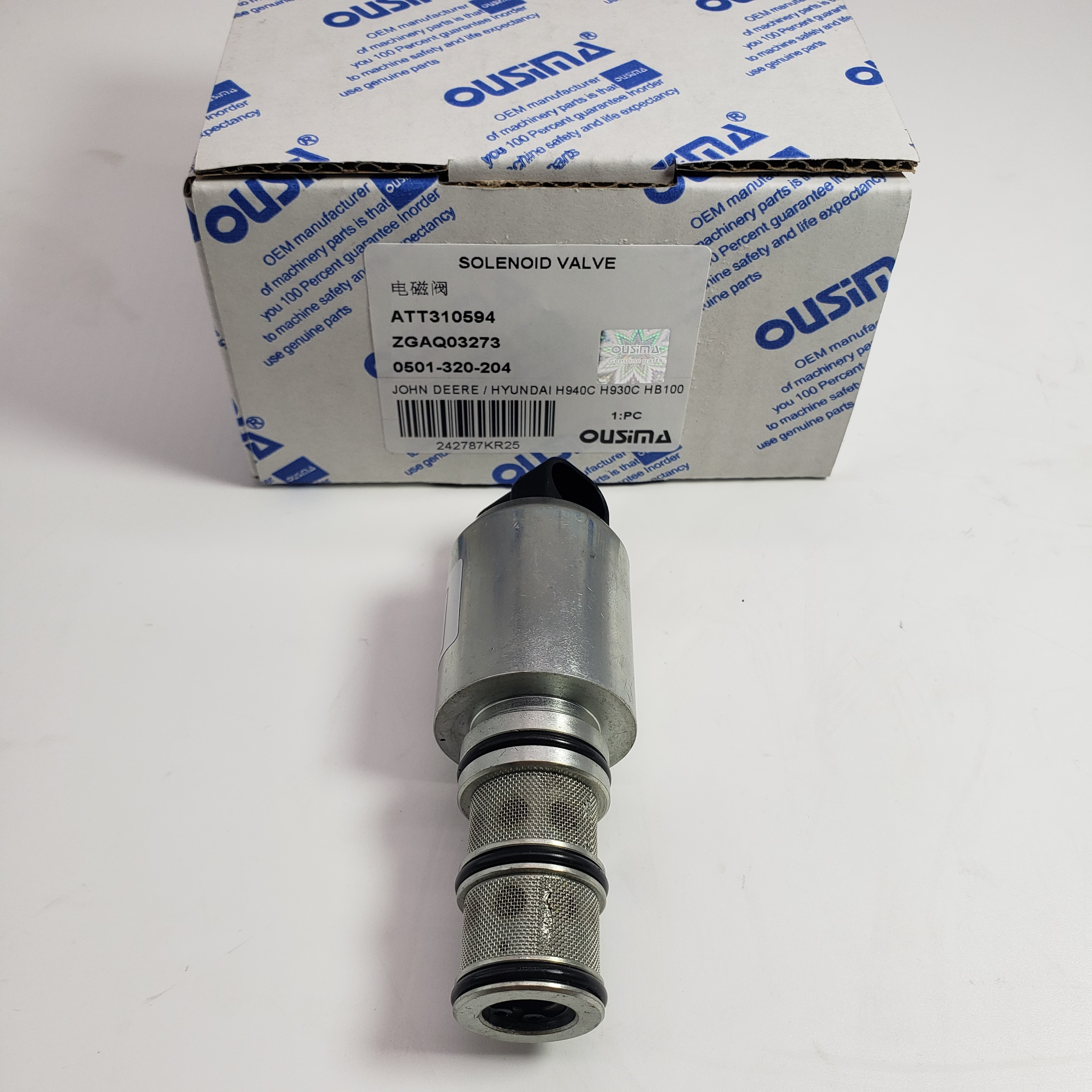 Transmission Solenoid Valve ZGAQ03273 0501-320-204 ATT310594 For John Deere Hyundai