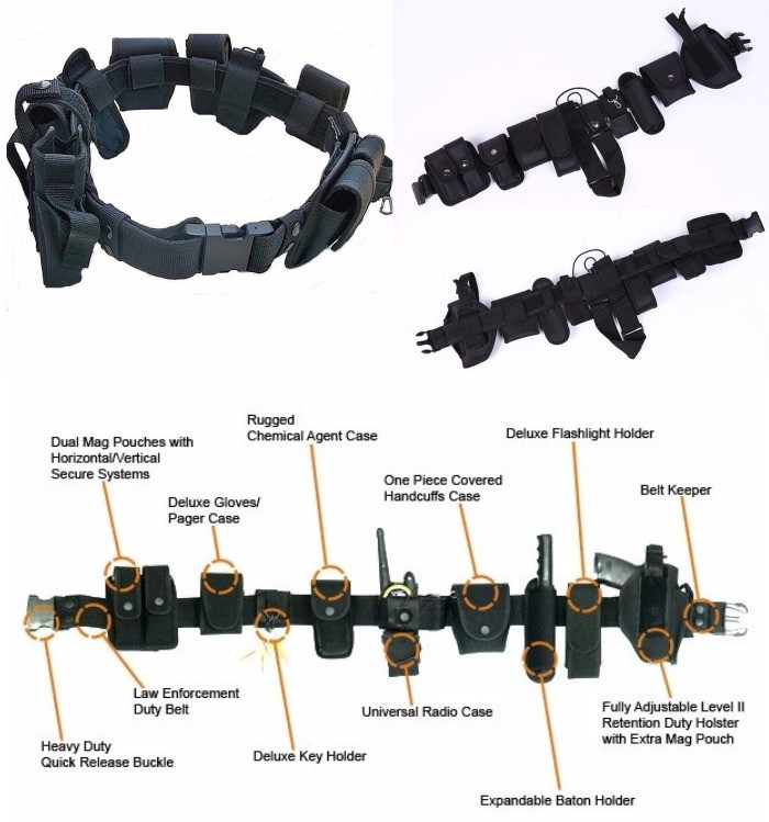 Law Enforcement Police Tactical Belt Battle Ready Construction Premium Composite Material