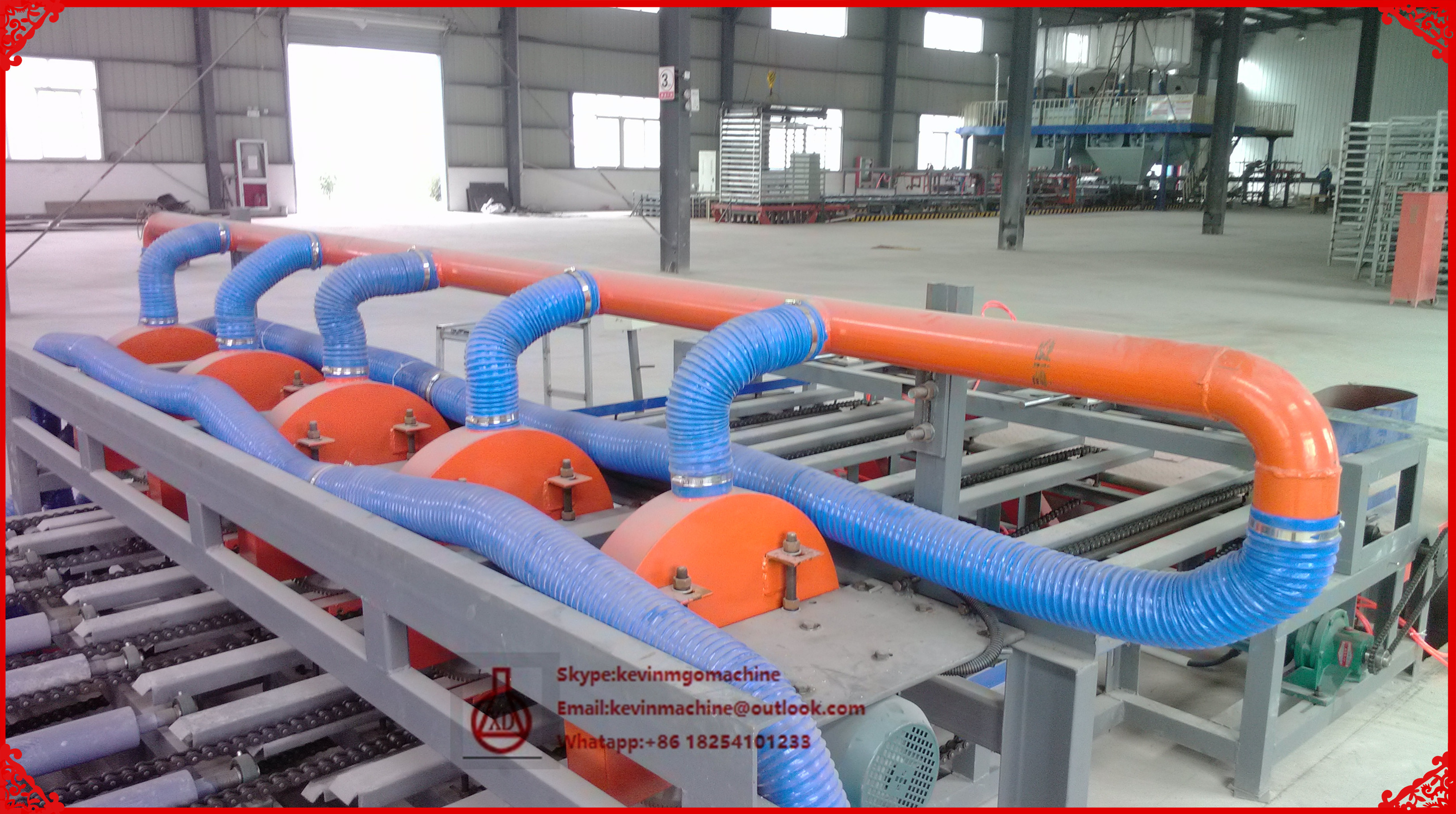 Corrugated Wall Making Machine , Glue Spreading / Overlaying / Drying Straw Board Manufacturing Process Line