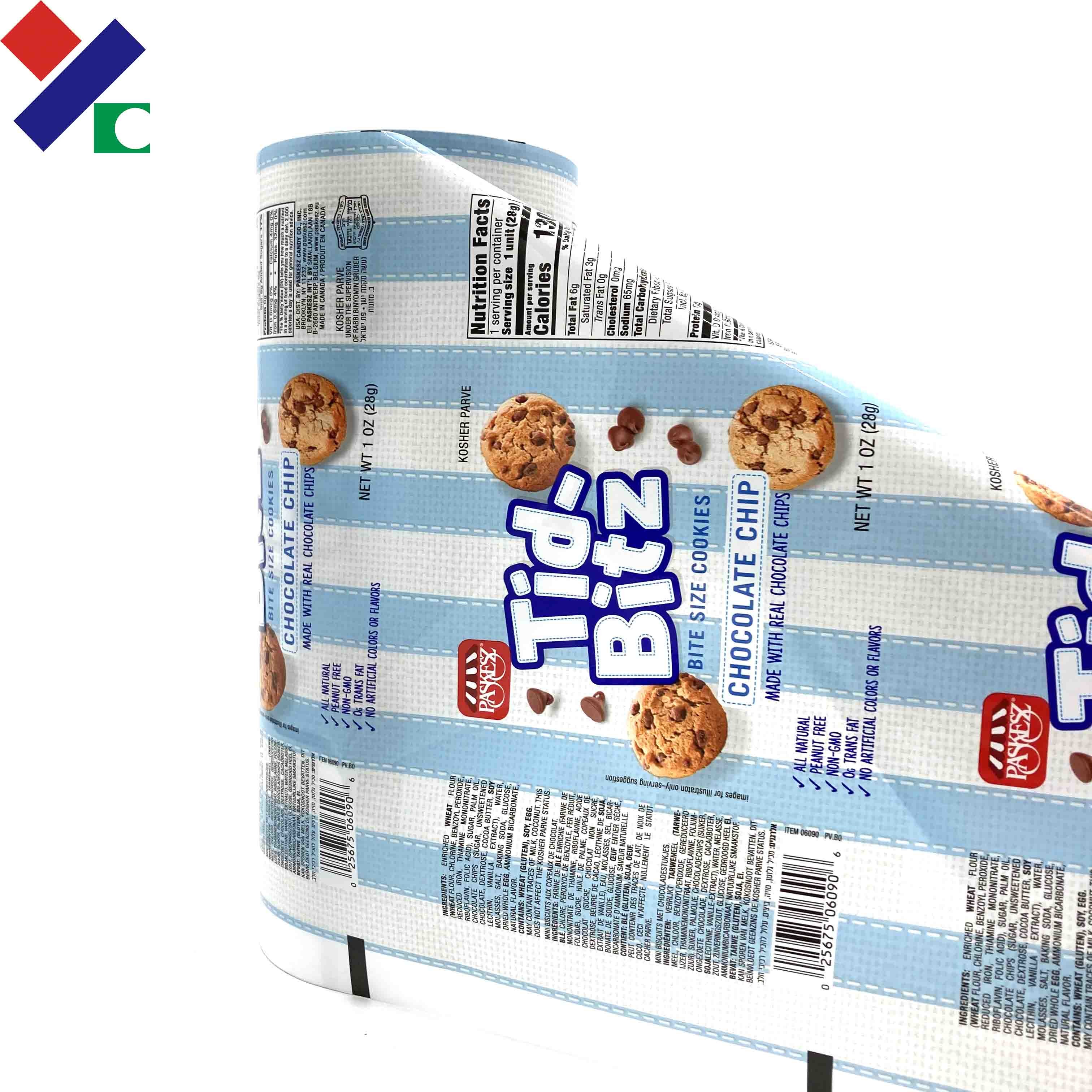 Food grade Metallized BOPP Film Rolls For Snack Food / Chocalate Chips