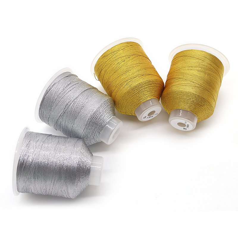 100% Polyester M Type Metallic Thread for MERCERIZED High Tensile Strength Embroidery