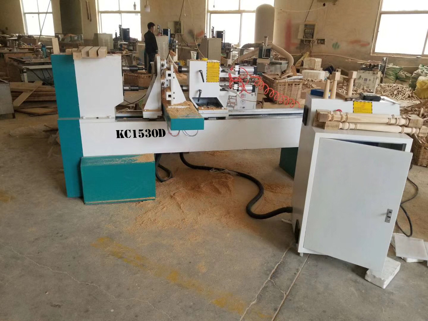 KC1530-D double spindles CNC wood lathe