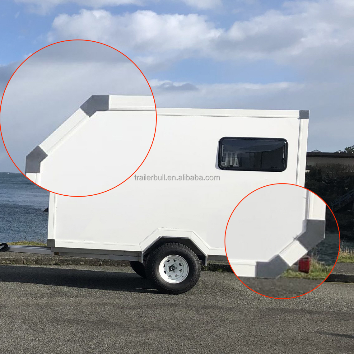 Rivert and Adhesive Installation SS304 Corner Cover Extrusion for Expedition Truck RV