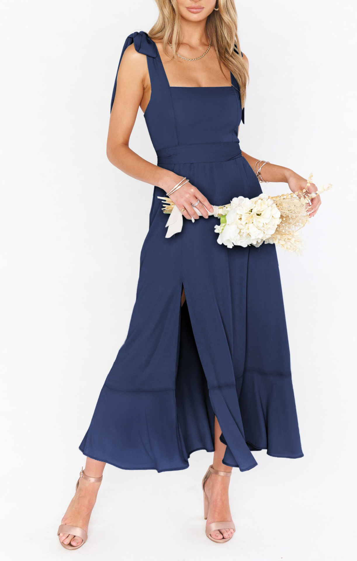Spring Sleeveless Casual Party Dresses Women High Waist Midi Summer Dresses