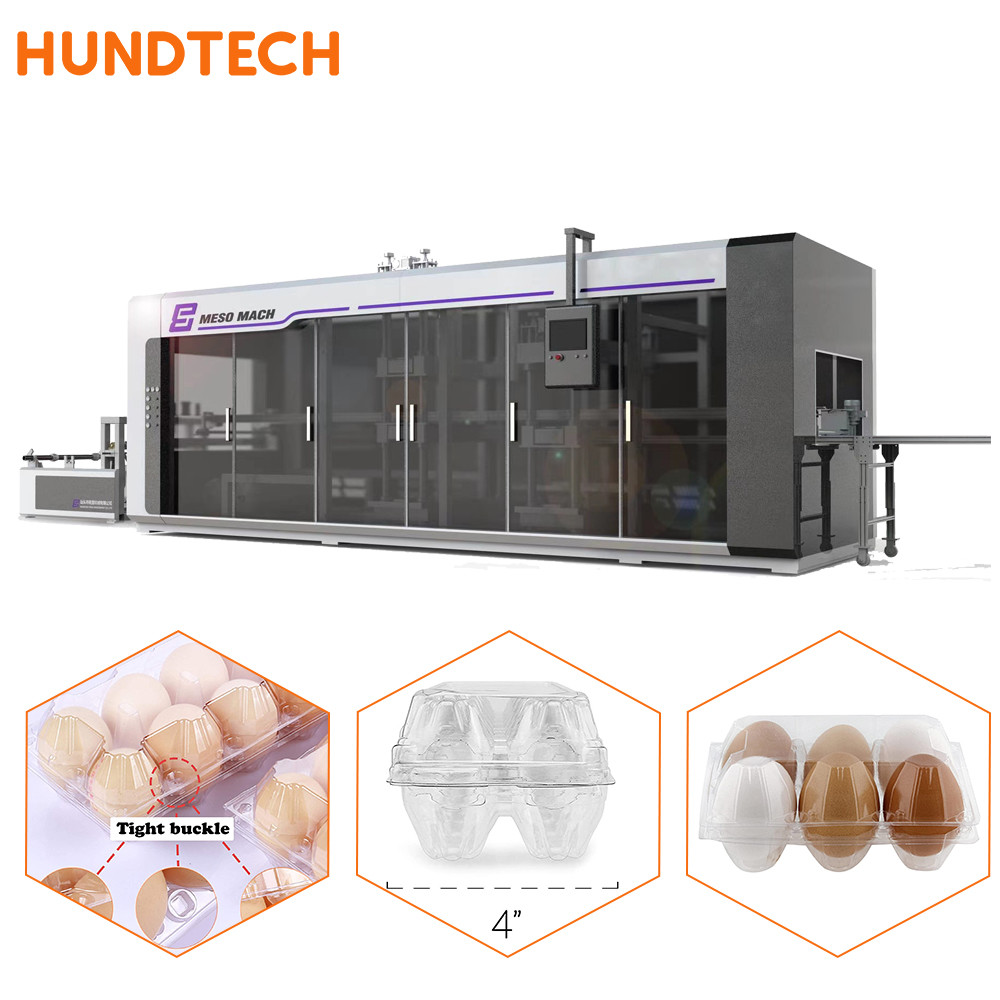 PP PS Egg Tray Making Machine Vacuum Forming Equipment 35 Shot/Min