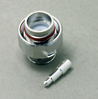 Customized RF connector Mini-DIN 4.3-10 male soldering type for 1/2" superflex cable brass
